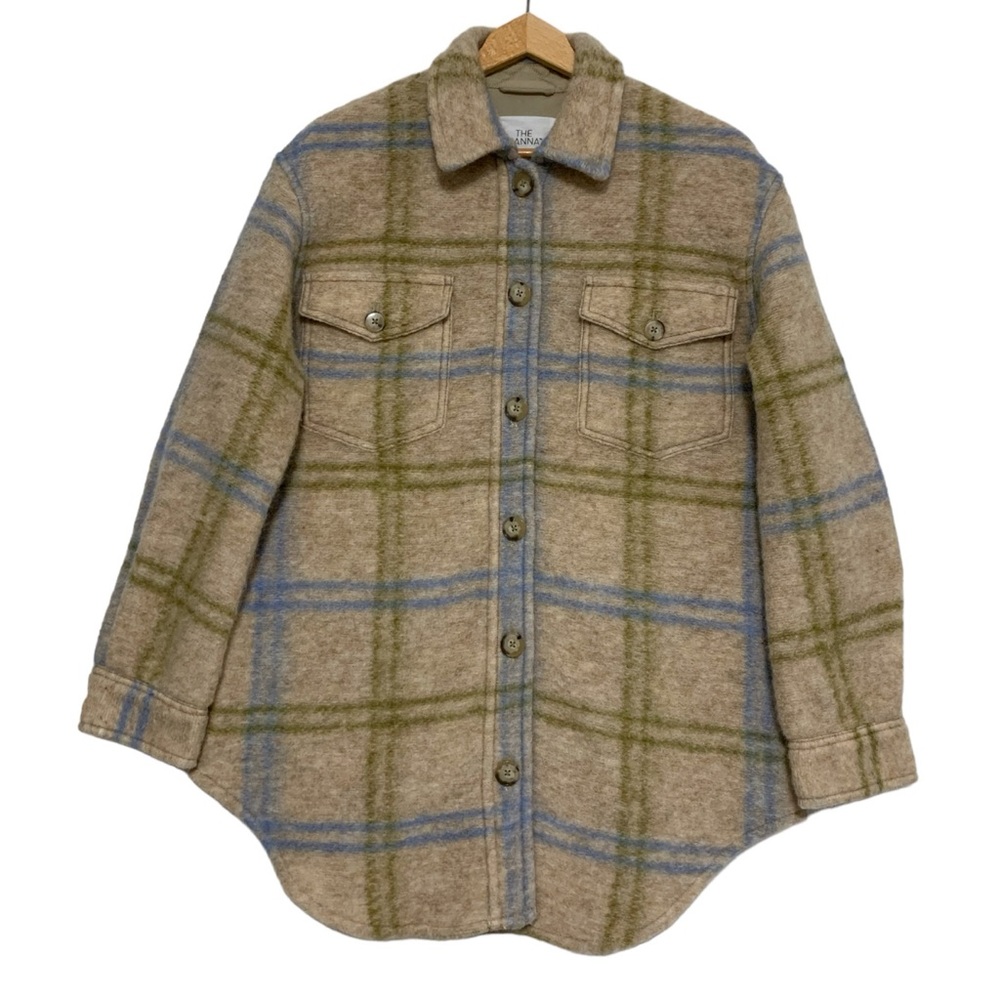 Aritzia Wilfred Free The Ganna™ Shirt Jacket in Marcel Lt Brc/ Azrn Bl |Size S - Picture 4 of 16
